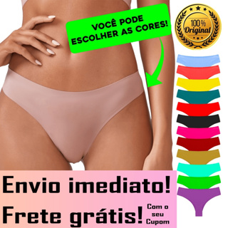 Kit 5 Calcinhas Tanga Sem Costura Corte Laser Envio hoje Promoção Barato