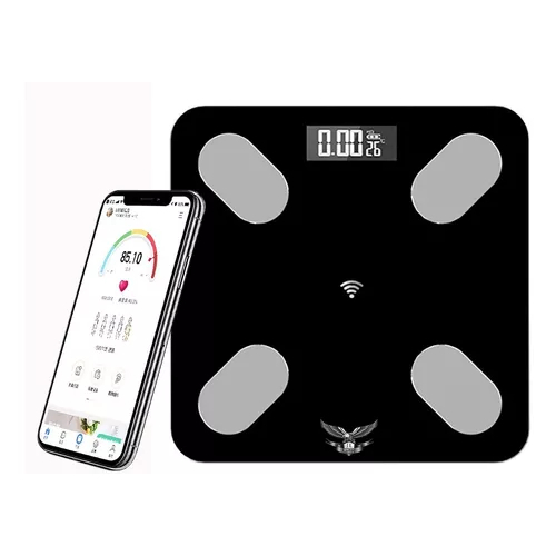 Balança Digital Preta ou Rosa Bioimpedância Com Aplicativo Bluetooth 180kg 150kg