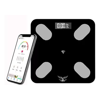 Balança Digital Preta ou Rosa Bioimpedância Com Aplicativo Bluetooth 180kg 150kg