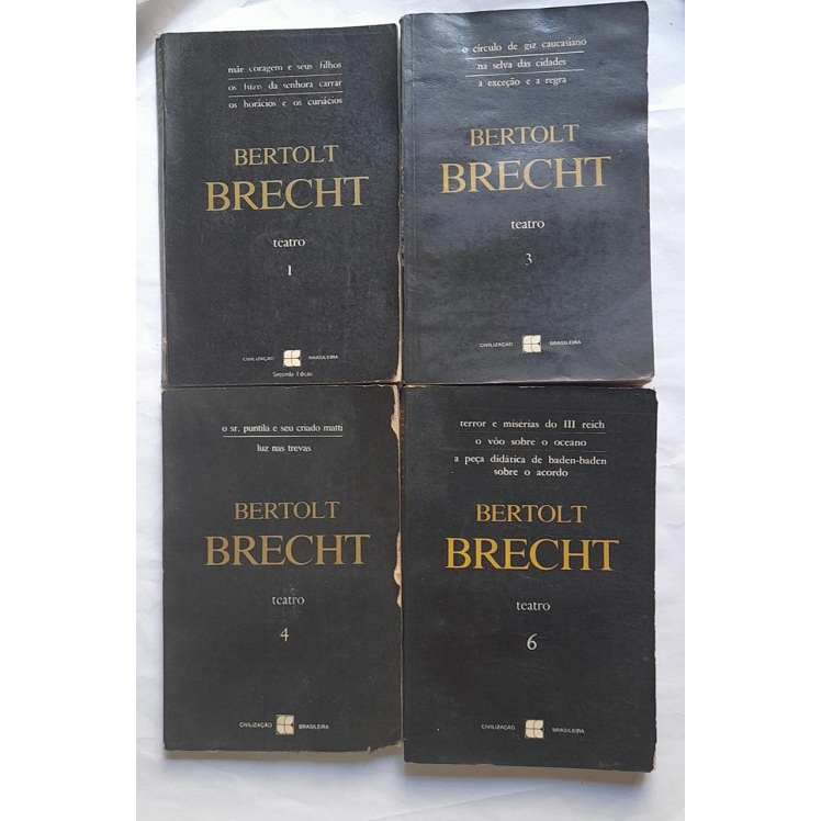 Bertolt Brecht -4 livros coleção teatro(vol.1/3/4/6) | Shopee Brasil