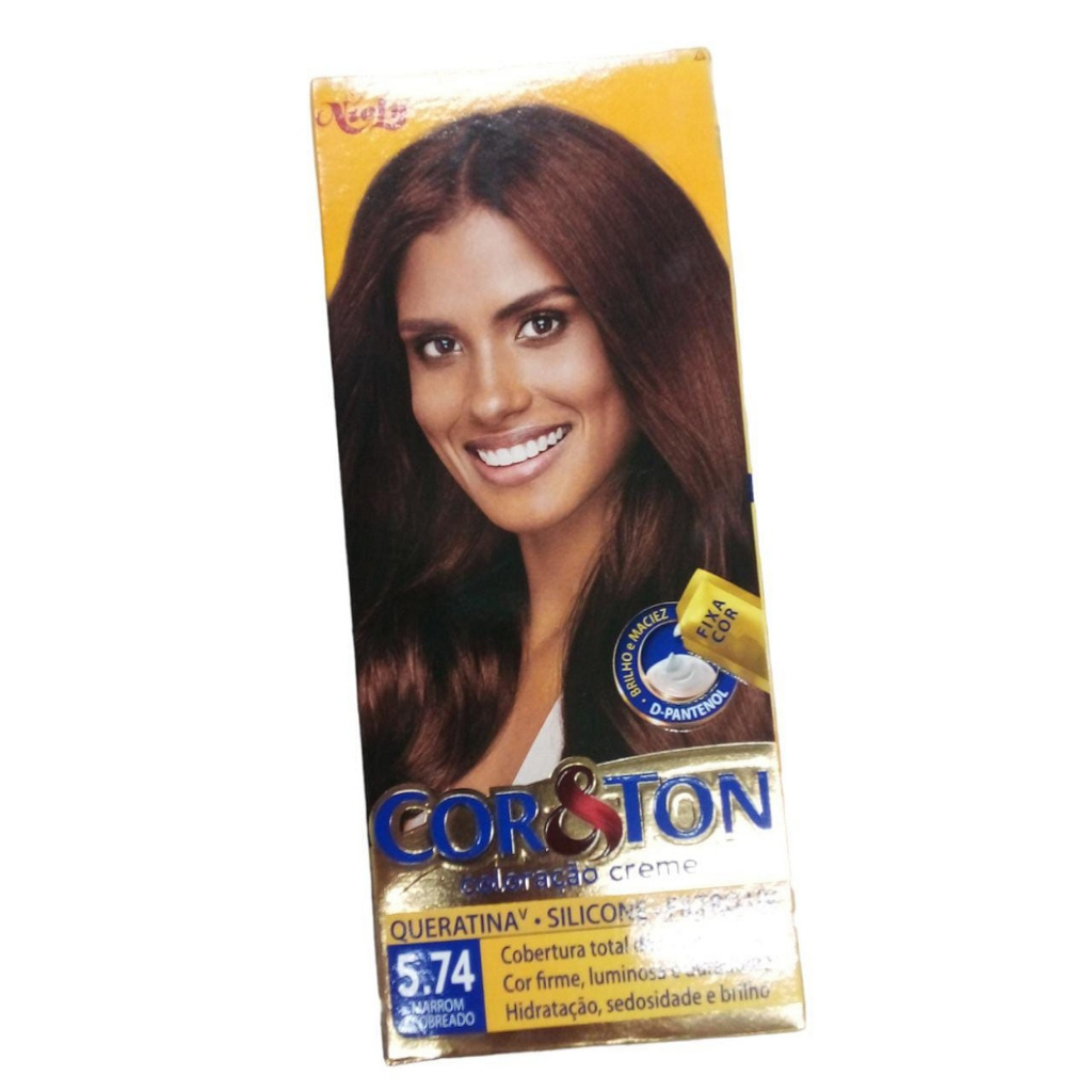 Tintura Cor E Ton 5.74 Marrom Acobreado* | Shopee Brasil