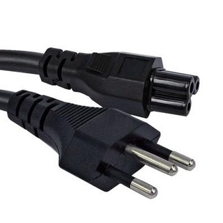 Cabo De Força Energia Para Fonte Notebook Tripolar Padrão BR 1.5M