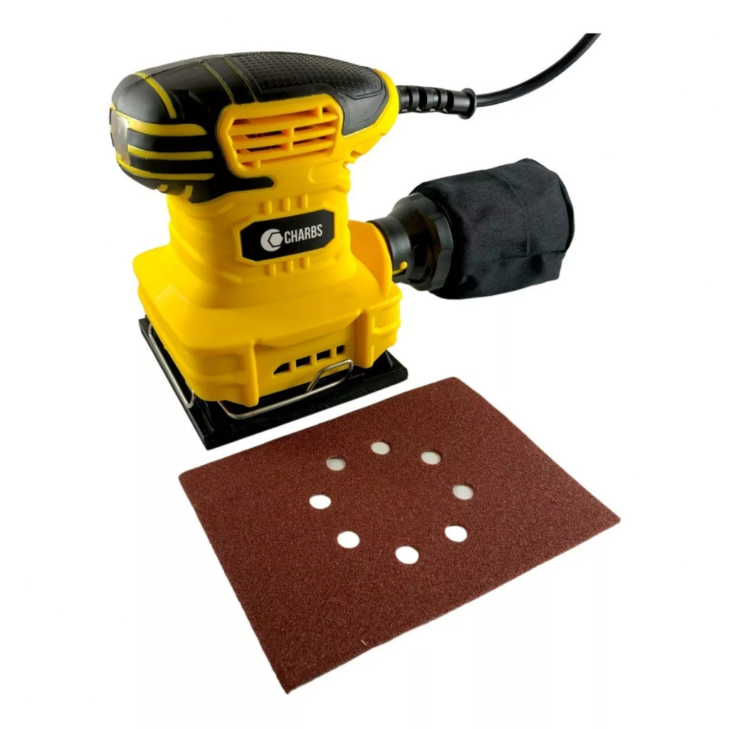 Lixadeira Elétrica 250W Treme Treme Para Madeira Gesso Parede Charbs
