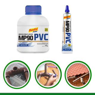 Cola Adesivo Plástico Incolor Resistente 17g 165g Para Vedação PVC