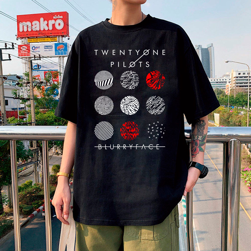 Camiseta Basica Camisa Twenty One Pilots Duo Blurryface Album Ep Unissex