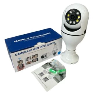 Câmera Ip Lâmpada Wifi Full Hd Visão Noturna Yoosee Y8177