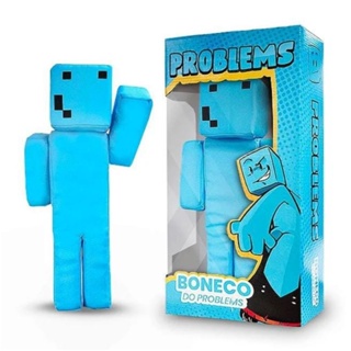 Boneco Stick Turma do Problems - Grande - 35cm- Minecraft - Algazarra