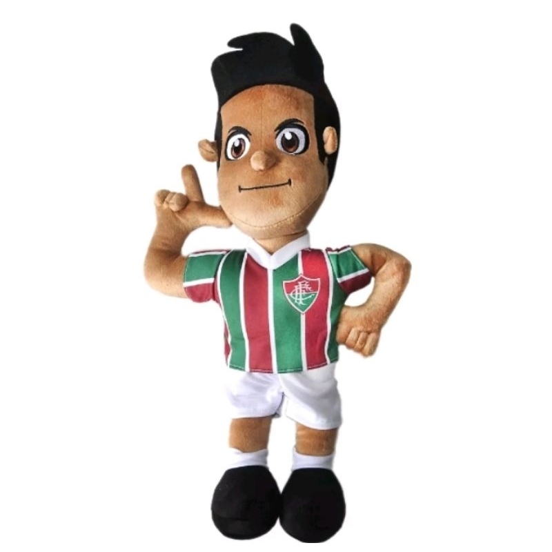 Boneco German Cano Fluminense Pelúcia Oficial Futebol Licenciado
