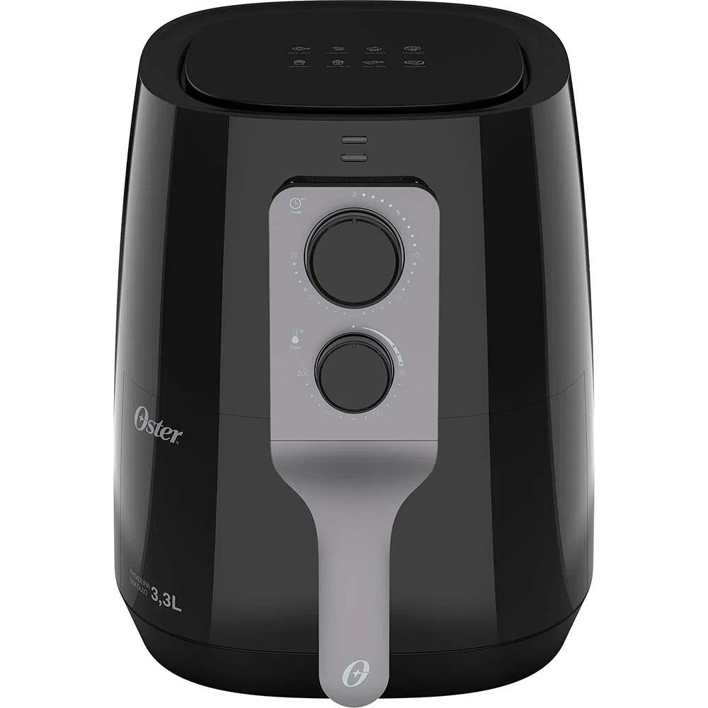 Fritadeira Elétrica Sem Óleo/Air Fryer Oster 2 Em 1 Black Inox 4