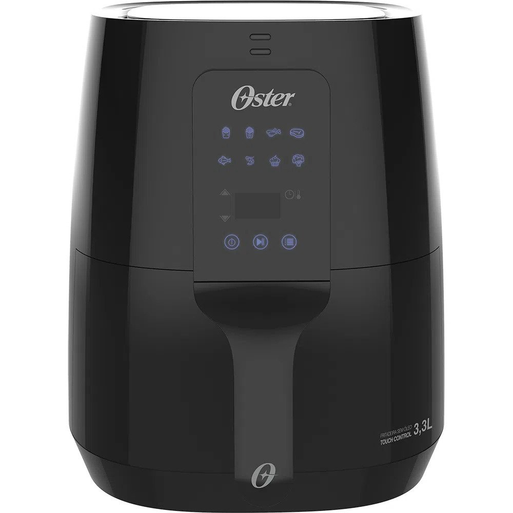 Fritadeira Elétrica Sem Óleo/Air Fryer Oster 2 Em 1 Black Inox 4