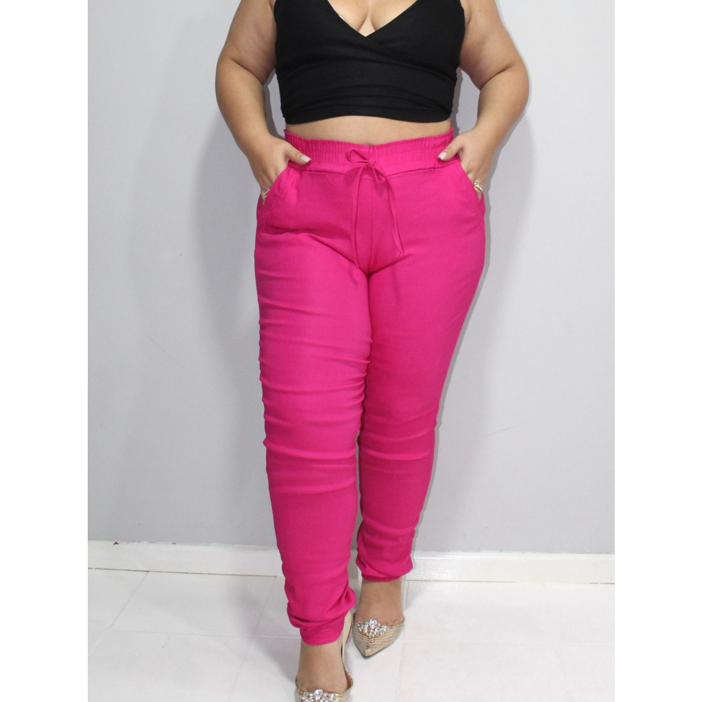 Calça Bengaline CalÃ§a Jogger Plus Size Feminina Calca Feminina