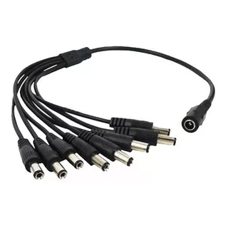 Cabo Conector Adaptador Rabicho P4 1 Saida Femea E 8 Saida Macho Alimentação de Energia