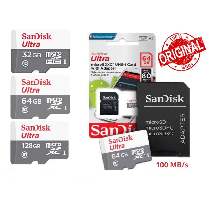 Scheda Memoria SanDisk Ultra 128GB Scheda Di Memoria SanDisk Ultra MicroSD - 16GB, 32GB, 64GB, 128GB, 256GB, Classe 10, Alta Velocità MicroSD 128GB SanDisk - Foto 10