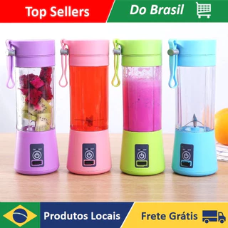 Mini Liquidificador Portátil Squeezers Recarregável Usb 6 Lâminas Fruit Smooth