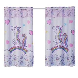 Cortina Infantil Unicórnio 2,00 L X 1,50 A (Quarto, Janela, Decoração, Criança)