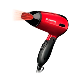 Secador De Cabelos Mondial Max Travel SC-10 Vermelho 1.200W Bivolt