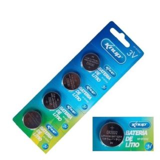 05 Baterias Pilhas KNUP Cr2032 1 Cartela