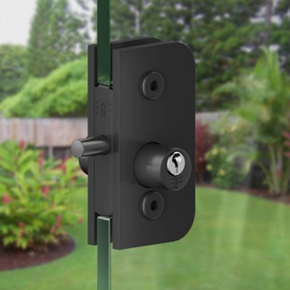 Fechadura 1520 e Contra 1504A Porta Pivotante De Abrir De Vidro 8 Ou 10mm -Em Metal Fácil Instalação