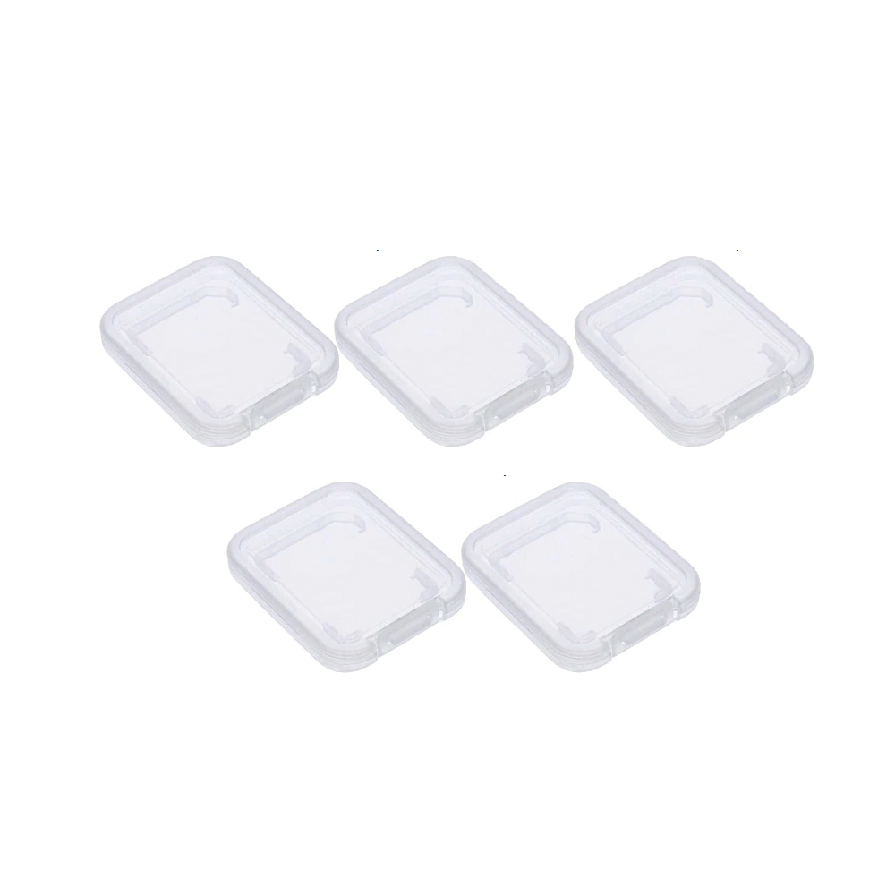 Kit 5 Case Transparente Para Proteger Cartão De Memória