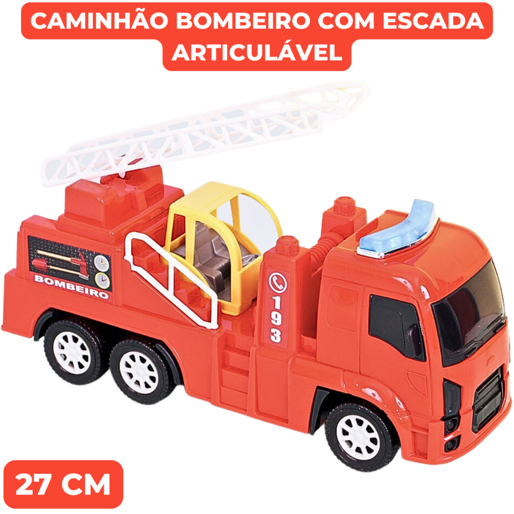 Brinquedo Caminhao Truck Bombeiro Transforme - 000899