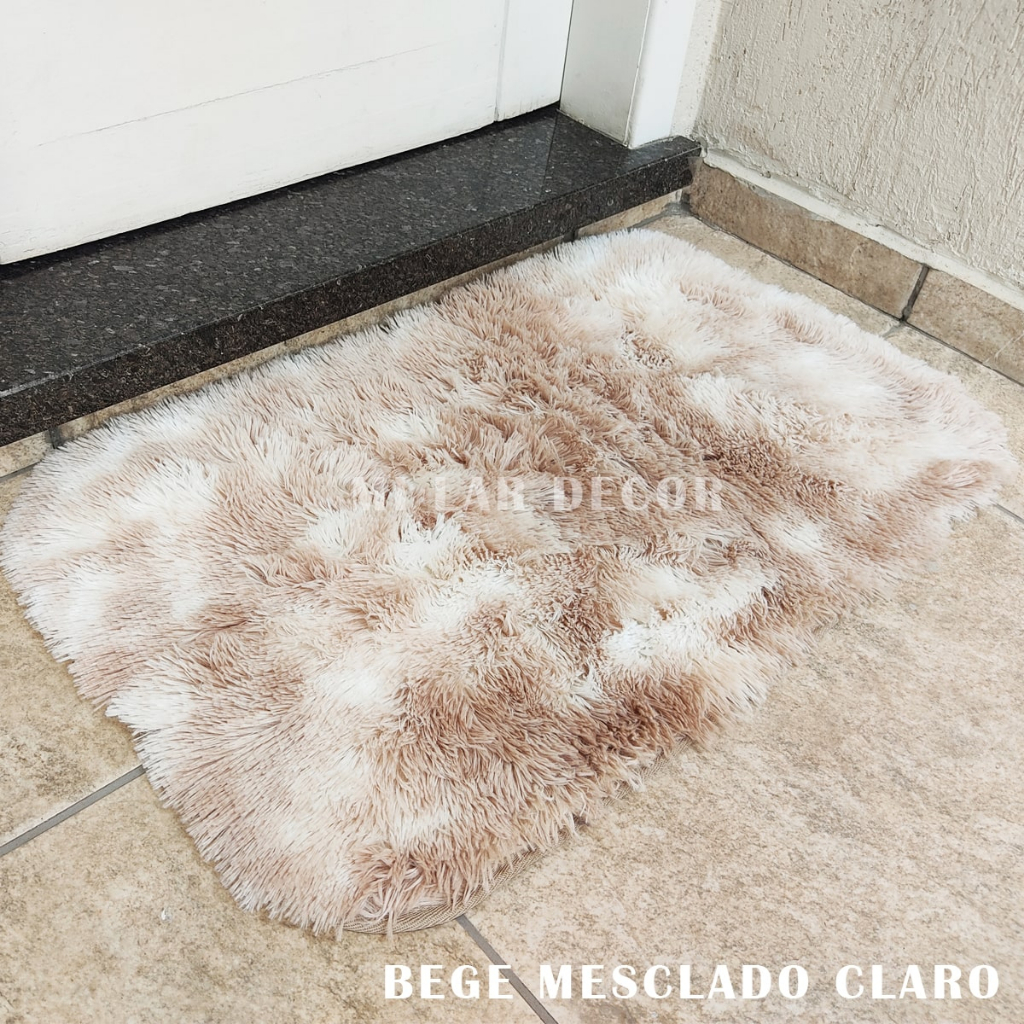 Tapete de Porta 0,60x0,40 Peludo Felpudo Quarto Corredor Capacho