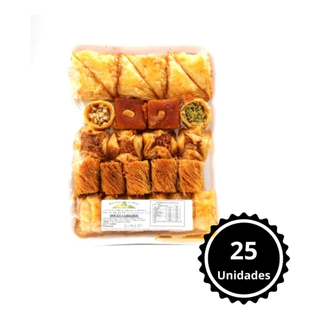 Doce Sirio Fresco Mini Bandeja com 25 unidades Doce Arabe