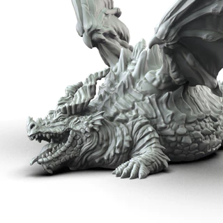 Themberchaud o Dragão Roliço Miniatura RPG Dungeons & Dragons Dragão Gordo