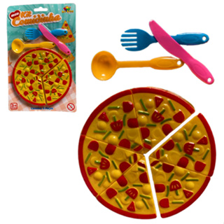 Kit Pizza de Brinquedo Comidinha Infantil Velcro + Acessório - Bambinno -  Brinquedos Educativos e Materiais Pedagógicos