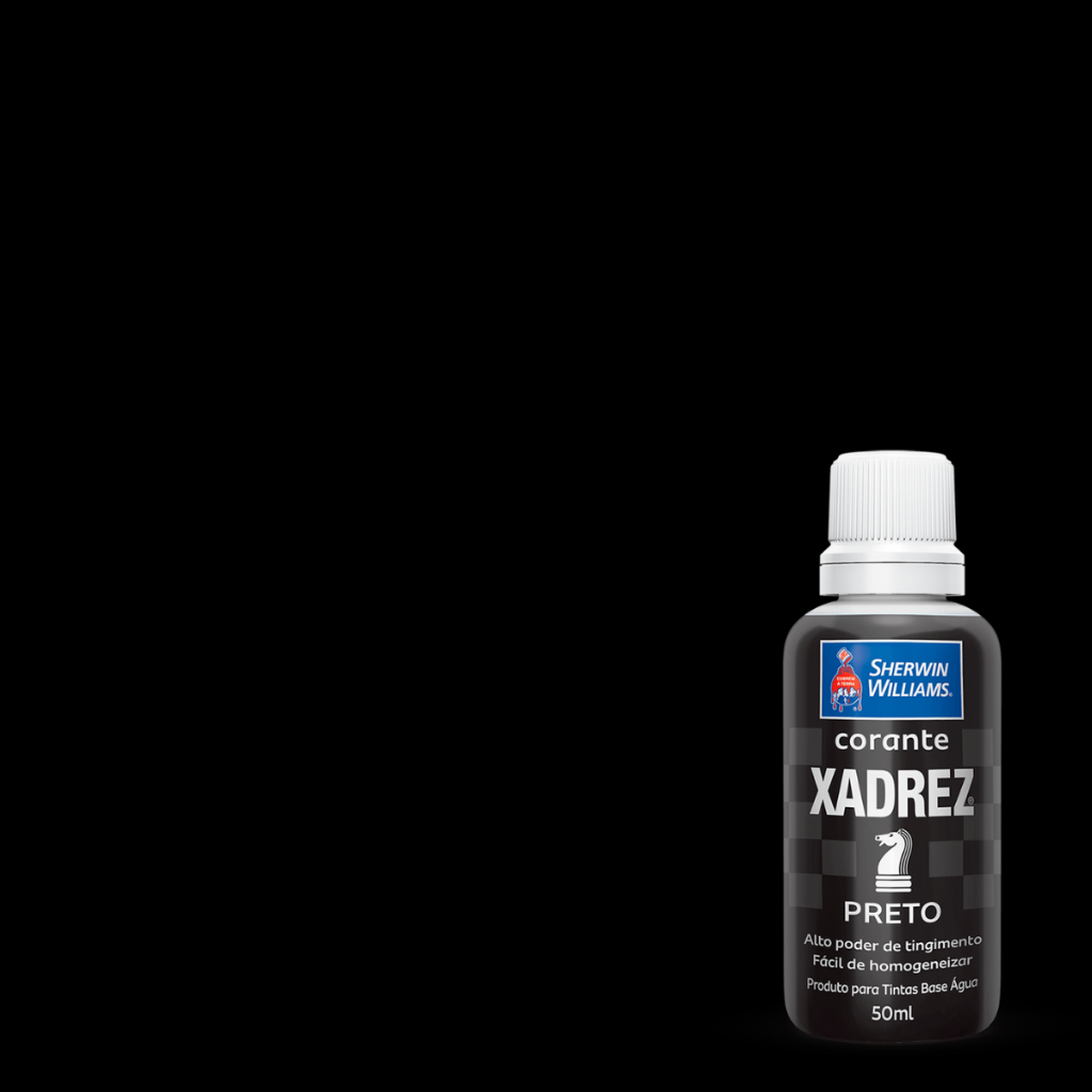 Chatuba  Corante Liquído Preto Xadrez 50ml Sherwin Williams