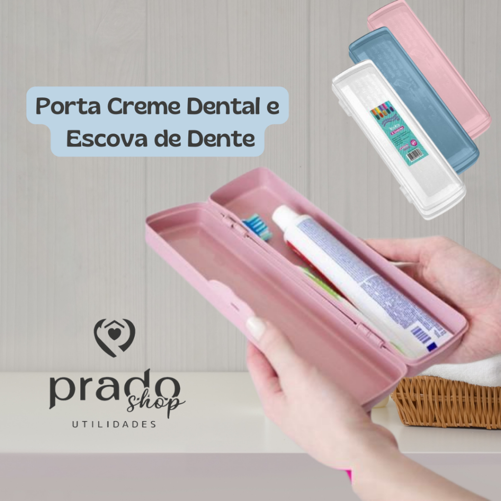 Case Porta Escova De Dente Creme Dental Higiene Sanremo