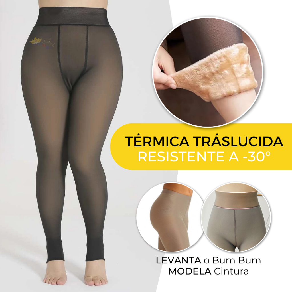 Legging Peluciada Forrada com Lã