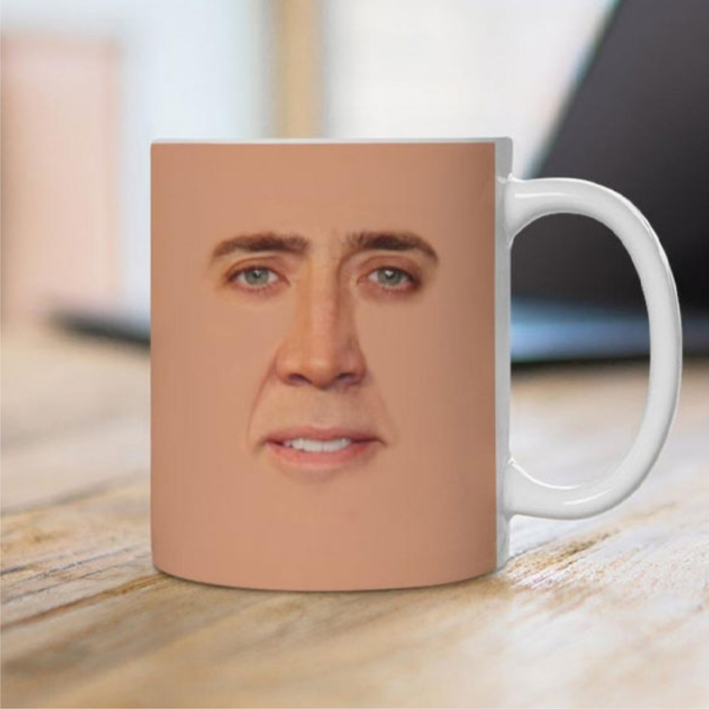 Caneca de Porcelana Personalizada Nicolas Cage