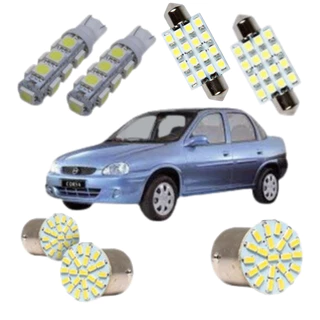 Kit Lâmpada Led Corsa Classic Sedan Hatch Wind 09 - 10
