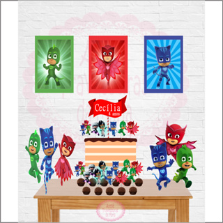 Kit Festa Fácil Decoração Pj Masks