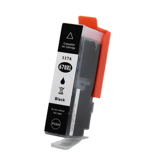 Cartucho Compatível 670XL Preto para DeskJet Ink Advantage 4615 4625 5525 Alto Rendimento