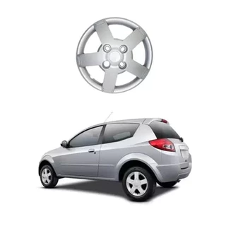 Calota JG FORD KA 2008 até 2012 Aro 13 - Prata 4pç