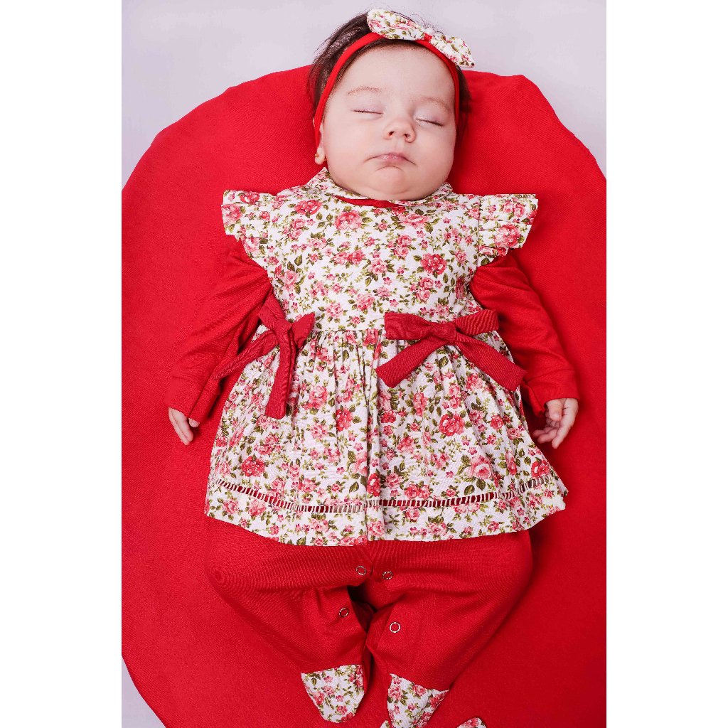 Kit de Cabide para Bebê Floral Rosa 6 Peças