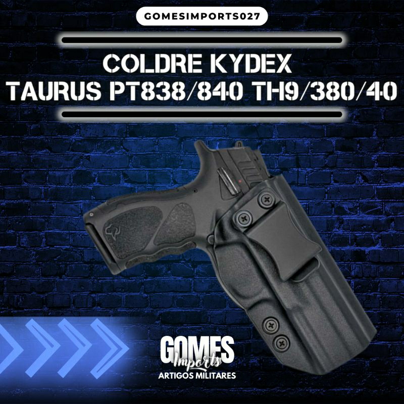 Coldre de Kydex Taurus PT 809 PT838 PT840 TH9 TH380 TH40 | Shopee Brasil