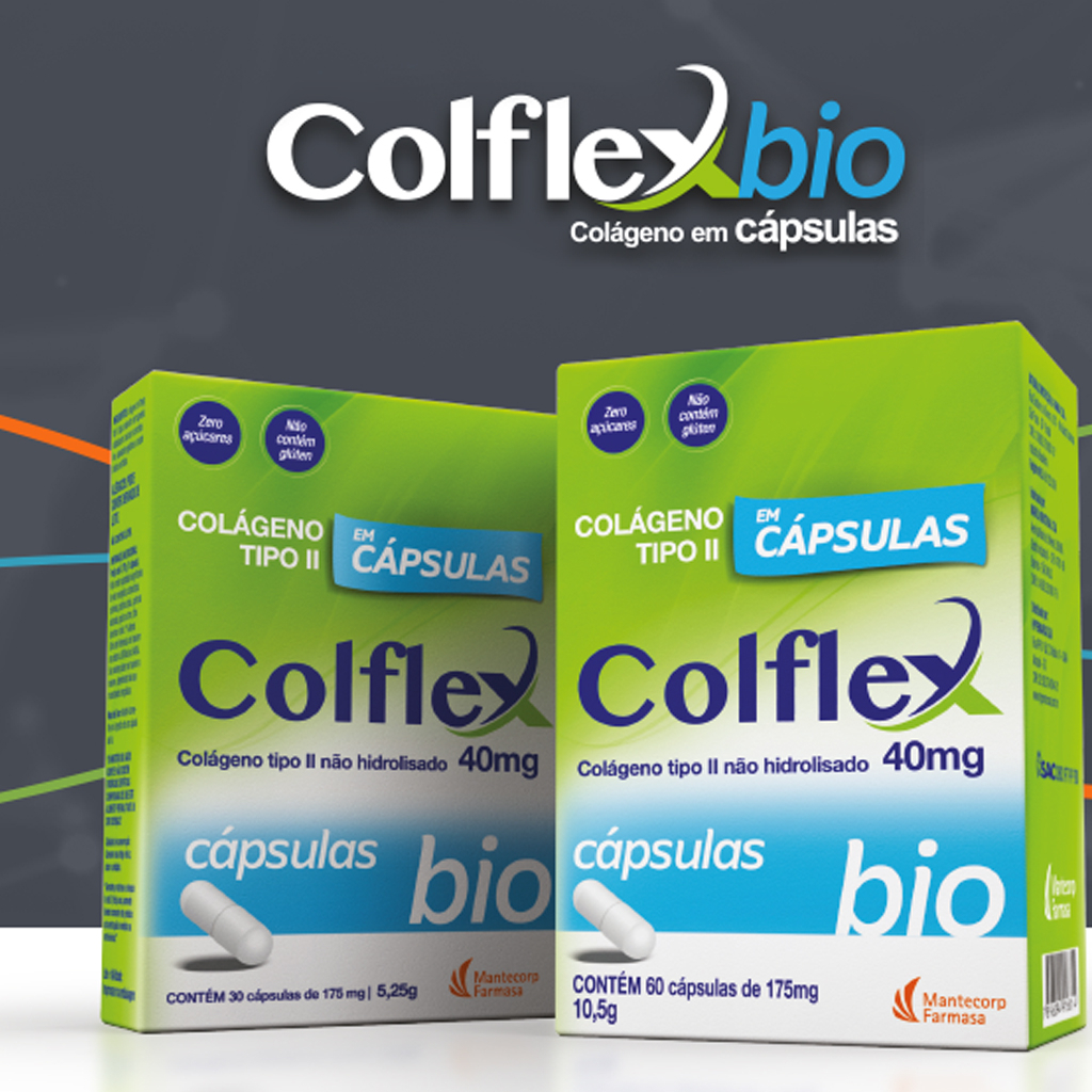 Colágeno Colflex Curcuma Tipo II Não Hidrolisado 30 Comprimidos