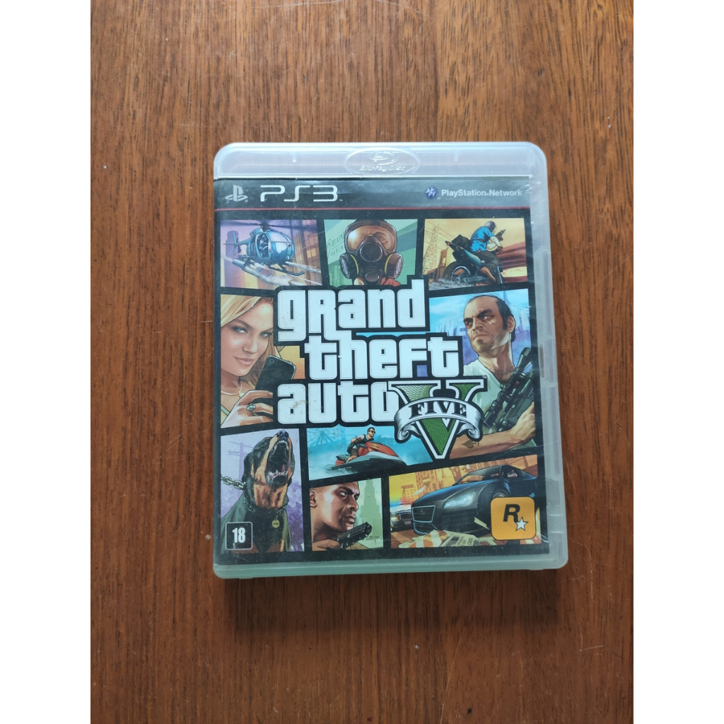 GTA 5 PS3 Grand Theft Auto V mídia física original Play 3