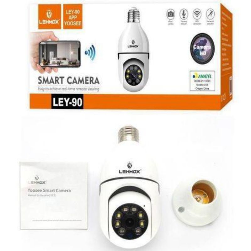 Smart Camera IP Bocal HD Inteligente | Shopee Brasil