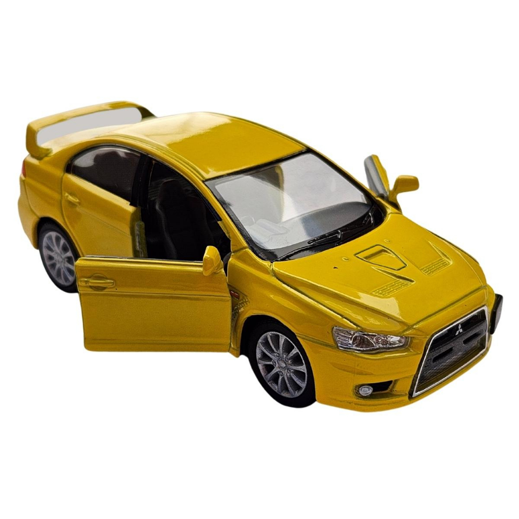 Miniatura De Ferro Mitsubishi Lancer Evolution X 12cm 1:36