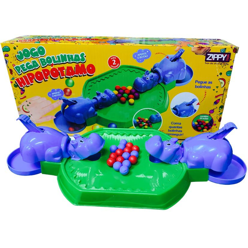 Jogo de Tabuleiro Papa Tudo Hipopótamo Brinquedo Infantil - DaiCommerce