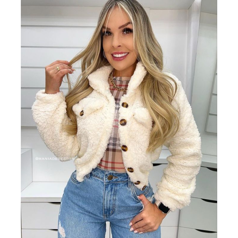 blusa de frio feminina adulto ted teddy pelinho quente fechada pelo de ...