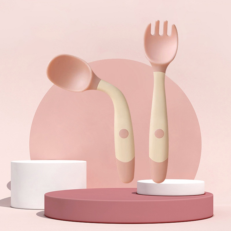 Colher de silicone para o bebê aprender a comer | Shopee Brasil