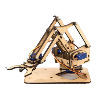 Braço Robótico em MDF com Parafusos e Porcas, Automação Para Arduino, Projetos TCC.