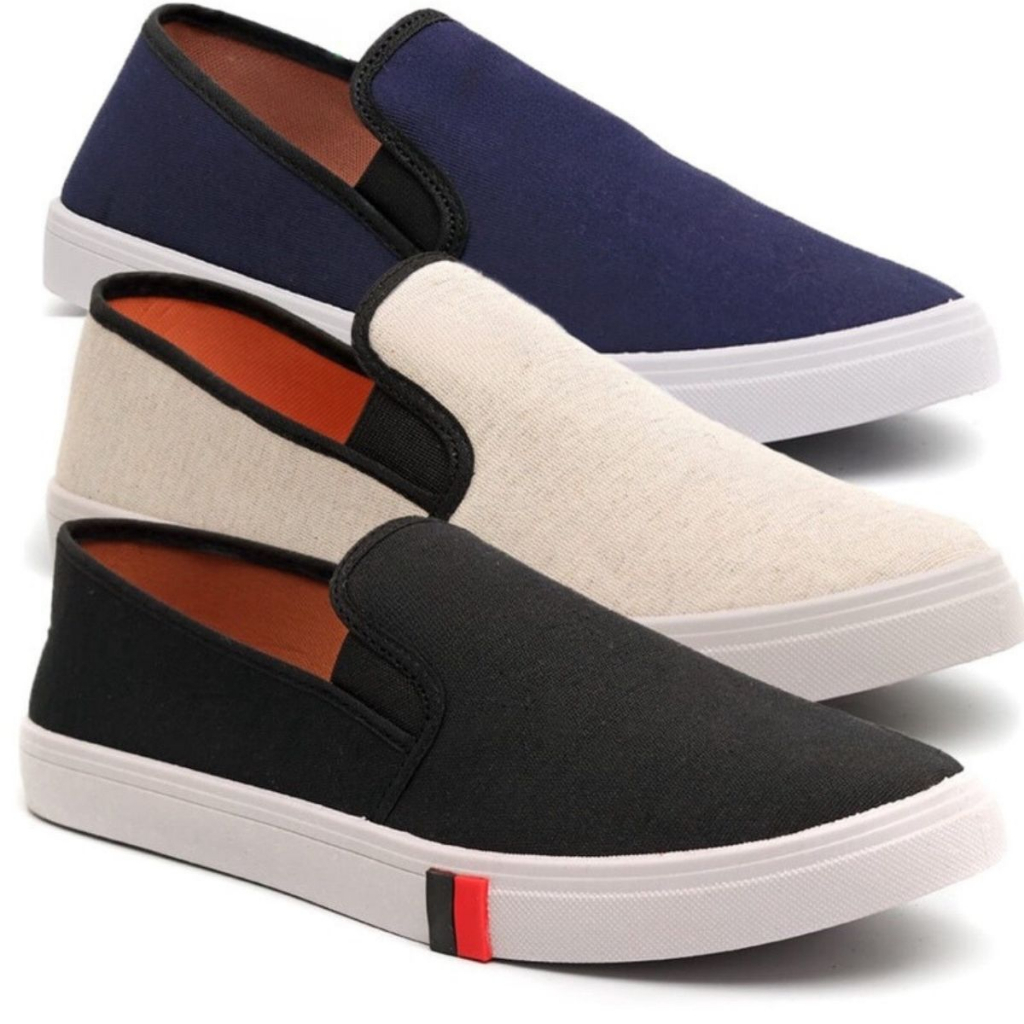 IATE SAPATENIS SLIP ON MASCULINO CALCE FÁCIL - ENVIO IMEDIATO