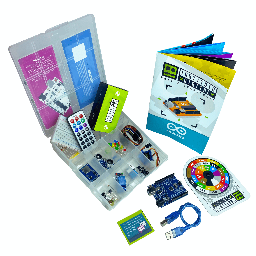 Kit Uno Iniciante 4 Completo Para estudantes de Arduino 110 Peças ...