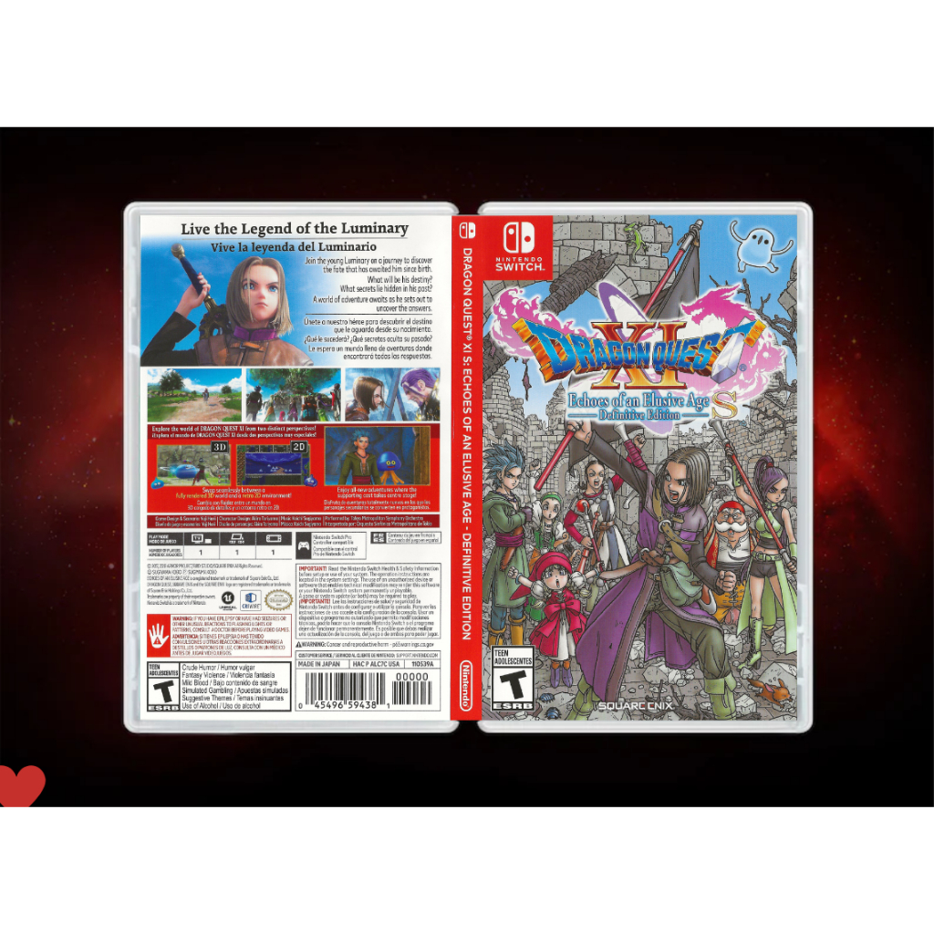 Dragon quest switch best sale case