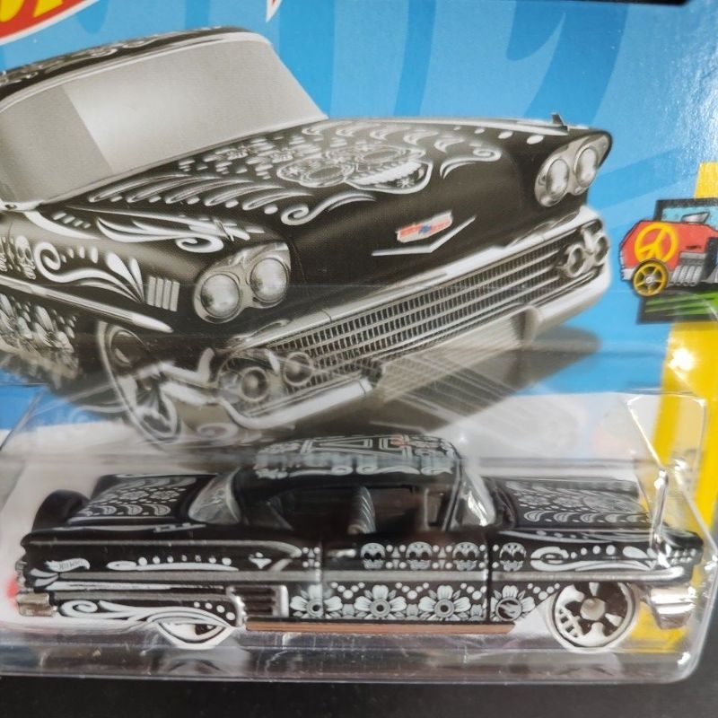 58 IMPALA CHEVROLET ⚫ preto Hot Wheels T-HUNT